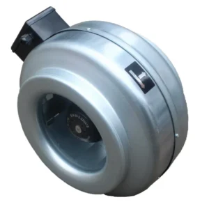 Inline Duct Fan, 220V, Centrifugal, Cast