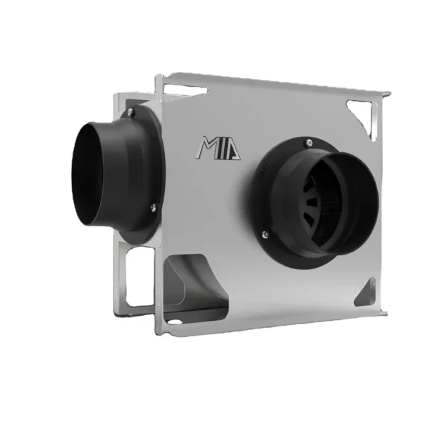 Inline Duct Fan, 4", 220V, Galvanized Steel