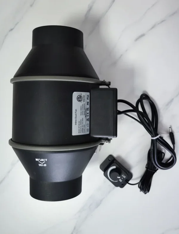 Inline Duct Fan, 4'', 6'', 8'', Plastic - view 4