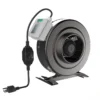 Inline Duct Fan, 8", Plastic, 230V, Centrifugal