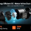 Inline Duct Fan, BAVA, WIFI, Centrifugal - view 6