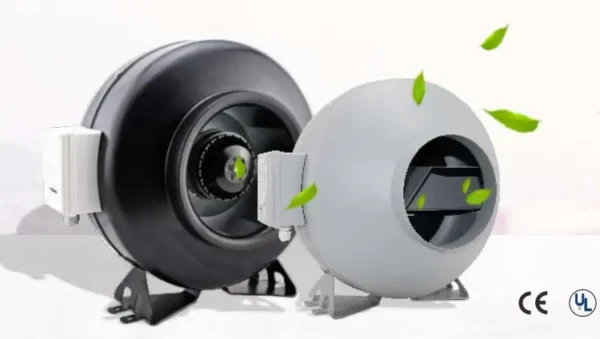 Inline Duct Fan, Centrifugal, 100-240V, Corded Electric - view 3