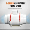 Inline Duct Fan, Centrifugal, 220 V, Corded Electric - view 2