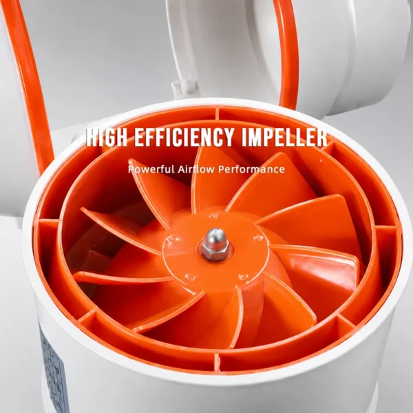 Inline Duct Fan, Centrifugal, 220 V, Corded Electric - view 4