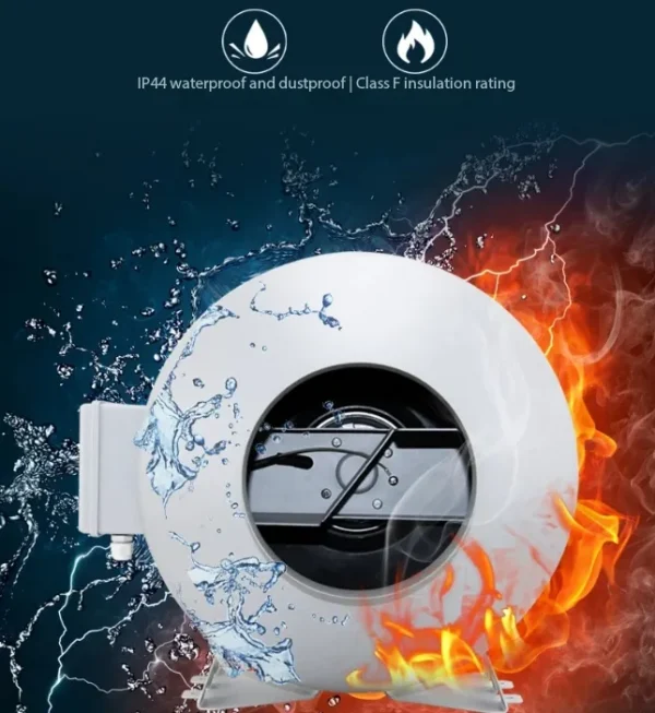 Inline Duct Fan, Centrifugal, 680, Waterproof - view 3