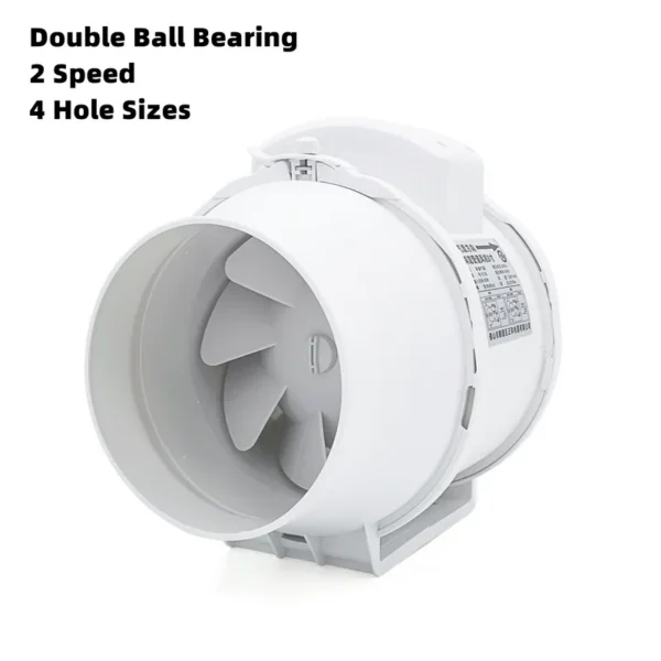 Inline Duct Fan, DPT-150, Plastic, Axial - view 2