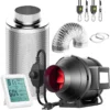 Inline Duct Fan, LONGWELL, Plastic, 4'' - view 2