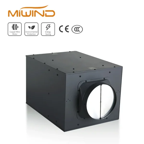 Inline Duct Fan, MIWIND, Brushless, 4", Plastic - view 3