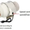 Inline Duct Fan, Plastic - view 2