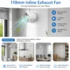 Inline Duct Fan, Plastic, 115 - view 2