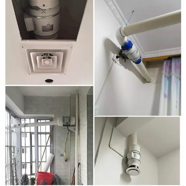 Inline Duct Fan, Plastic, 220V - view 5