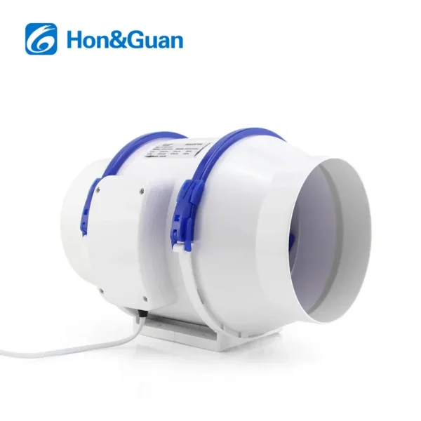Inline Duct Fan, Wall, 220V, Plastic