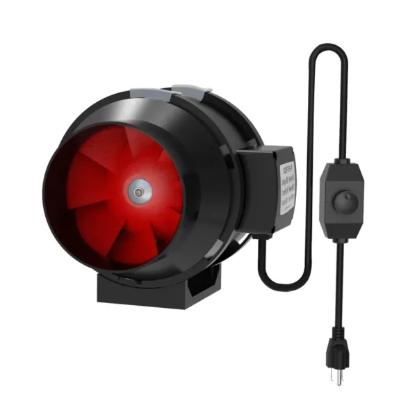 Inline Duct Ventilation Fan, Plastic, 4" - view 2
