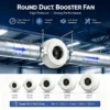 Inline Round Duct Fan, HVAC, 220V, 65 W