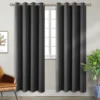 Insulated Blackout Window Curtain, 100% Polyester, Grommet
