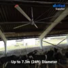 Intelligent Livestock Ventilation Fan, 16ft, HVLS, THI