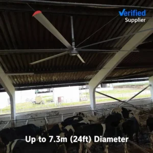 Intelligent Livestock Ventilation Fan, 16ft, HVLS, THI