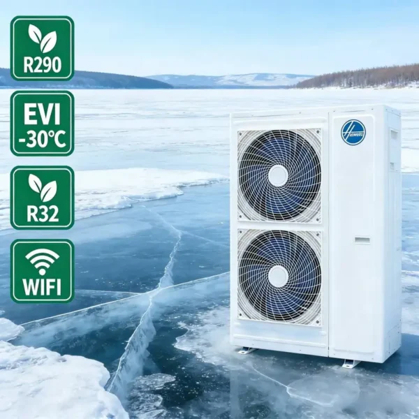 Inverter Air Source Pump, 15KW-30kW, Monoblock, EVI, R290