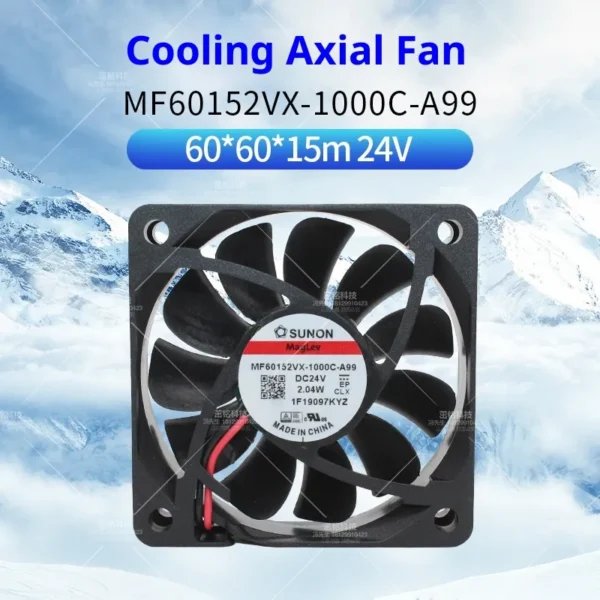 Inverter Cooling Fan, SUNON, 6015, 24V, 2.04W - view 4