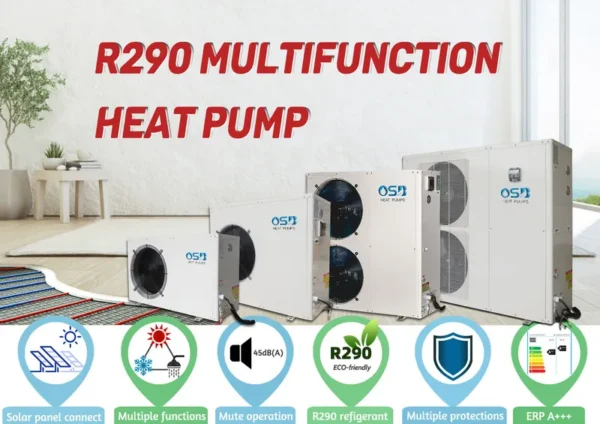 Inverter System Heat Pump, R290, R32, Solar - view 3