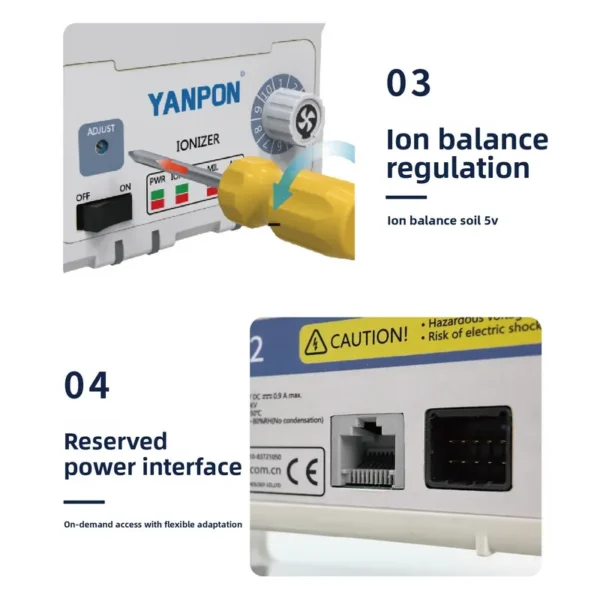 Ionizing Air Blower, YANPON, 24V - view 3