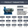 Isw Horizontal Pipeline Pump, Electric, Stainless Steel - view 5