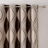 Jacquard Window Blackout Curtain, Polyester, Grommet