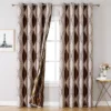 Jacquard Window Blackout Curtain, Polyester, Grommet - view 2