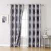 Jacquard Window Blackout Curtain, Polyester, Grommet - view 3