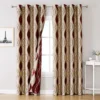 Jacquard Window Blackout Curtain, Polyester, Grommet - view 5