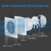 Kitchen Wall Exhaust Fan, HVAC, 220~240V, Electric - view 3