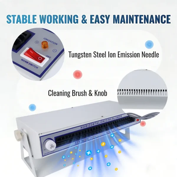 Large Anti-static Ion Blower, 70VA, iron - view 3