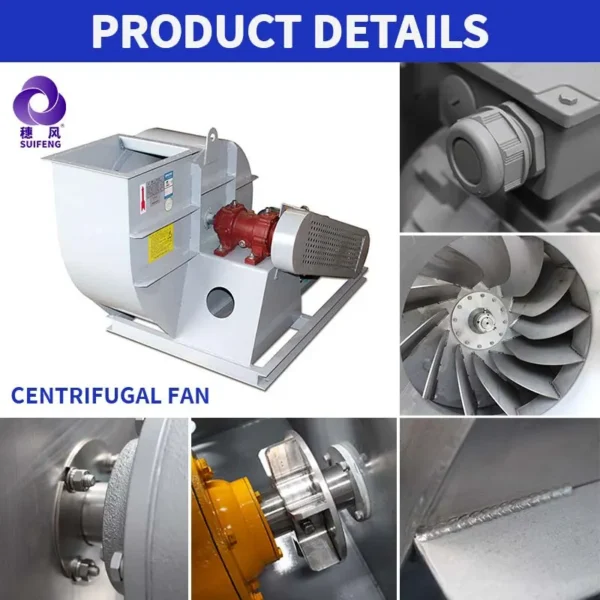 Large-passage Centrifugal Exhaust Fan, Stainless, Steel - view 3