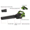 Leaf Blower, 20V, Cordless, Axial - view 2