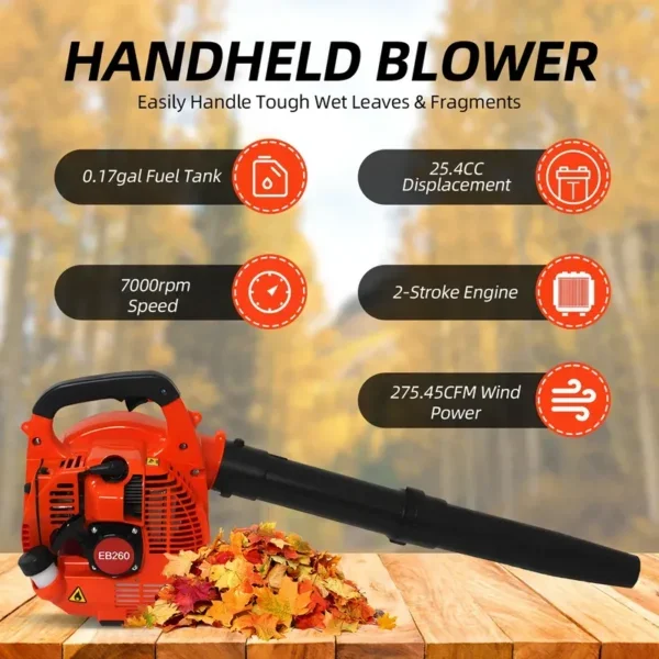 Leaf Blower, 25.4CC, 0.65L