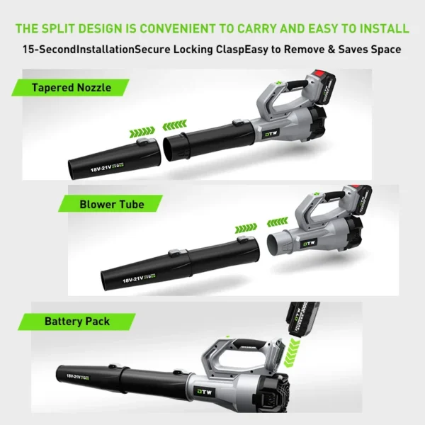 Leaf Blower, DTWA6-0008, Cordless - view 5