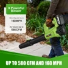 Leaf Blower, Portable, 20V, Cordless - view 2