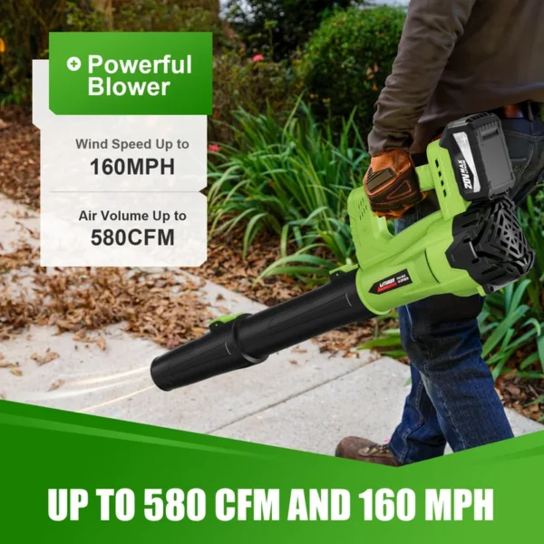 Leaf Blower, Portable, 20V, Cordless - view 2