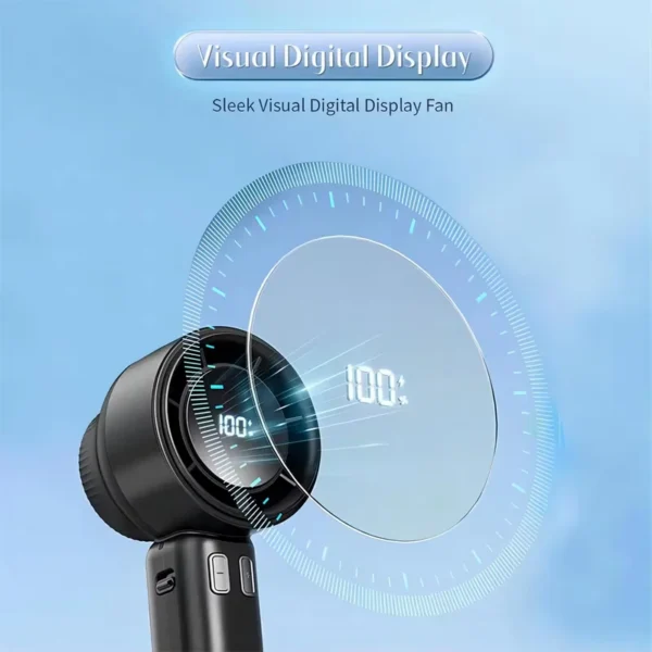 Led Display Handheld Fan, Portable, 3.7 V, USB - view 4