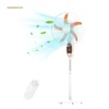 Led Light Stand Fan, 12V, USB, Solar