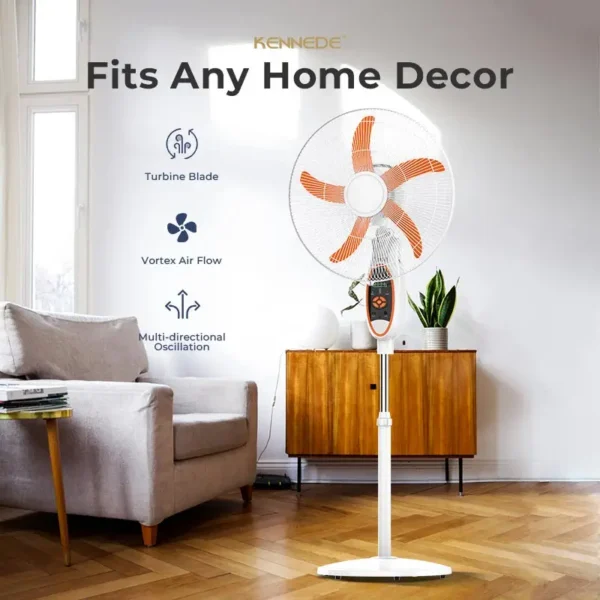 Led Light Stand Fan, 12V, USB, Solar - view 2