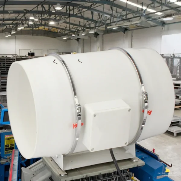 Line Duct Fan, 250mm, PVC, Plastic, Centrifugal - view 6