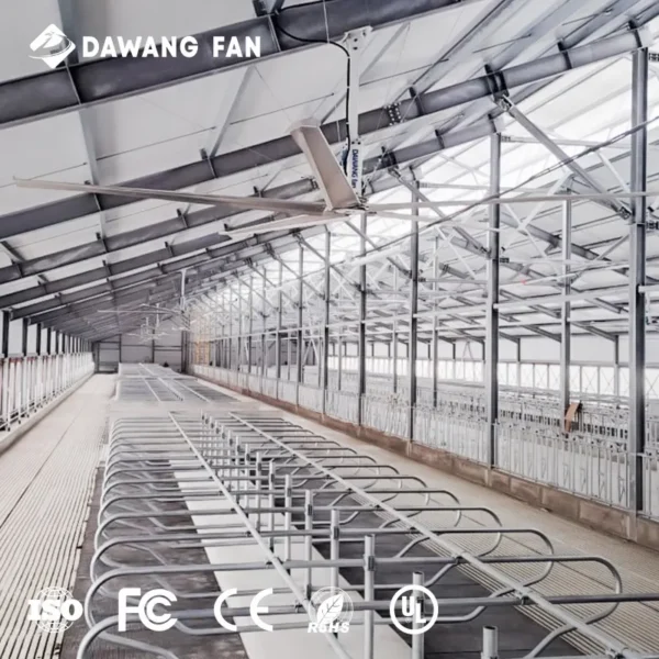 Livestock Ceiling Axial Fan, 16ft, IP55, Waterproof, HVLS