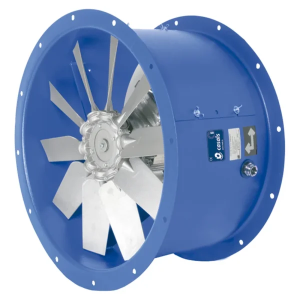 Long Cased Axial Fan, HMA, M4, A2:6, aluminium