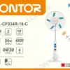 Lontor Commercial Standing Fan, Solar, USB - view 2