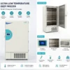 Low Temperature Laboratory Freezer, Stainless, Steel - view 3