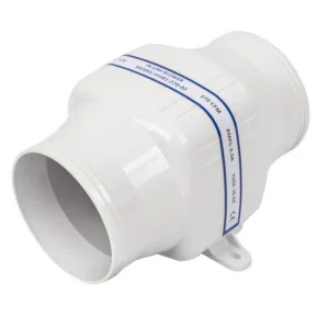 Marine Bilge Air Blower, 4", 12V, 270cfm, Centrifugal