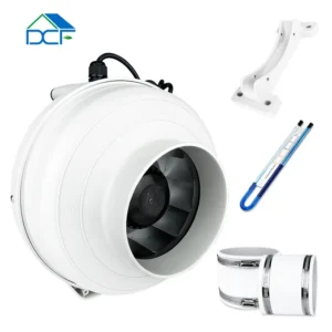 Material Mixed-flow Duct Fan, DCFAIR, 6Inch, Plastic