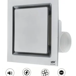 Material Square Exhaust Fan, Plastic, A.C. Source, ABS+PP