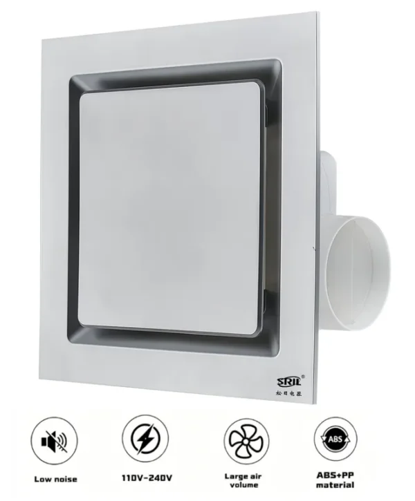 Material Square Exhaust Fan, Plastic, A.C. Source, ABS+PP